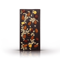 Dark Chocolate Bar With Almonds, Hazelnuts & Sunflower Seeds
