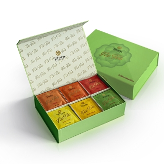 Coffret Tchaba ice tea plein 6 cases vert