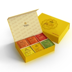 Coffret Tchaba ice tea plein 6 cases jaune