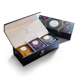 Coffret gaufrettes au chocolat : 3 parfums